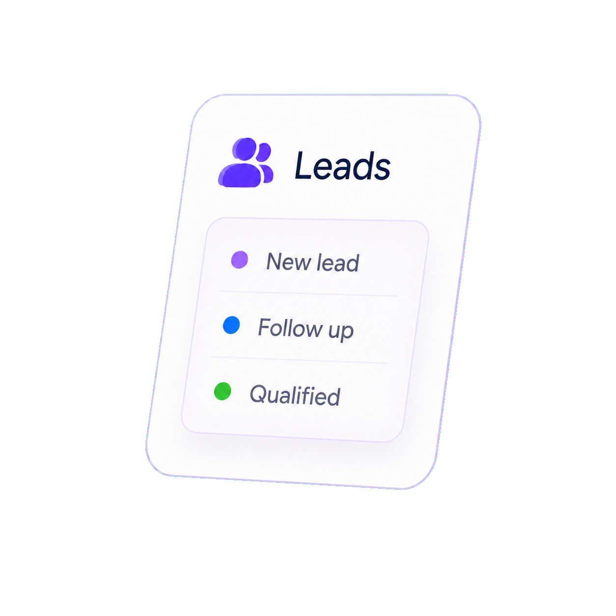 Leads workspace preview