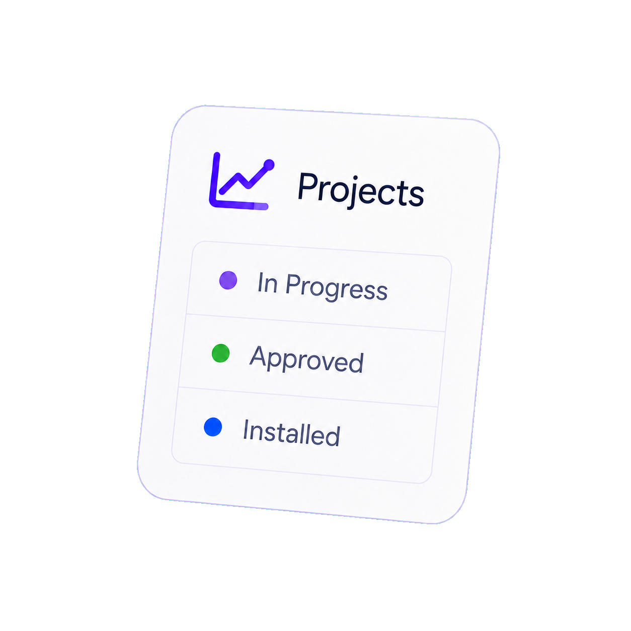 Projects workspace preview