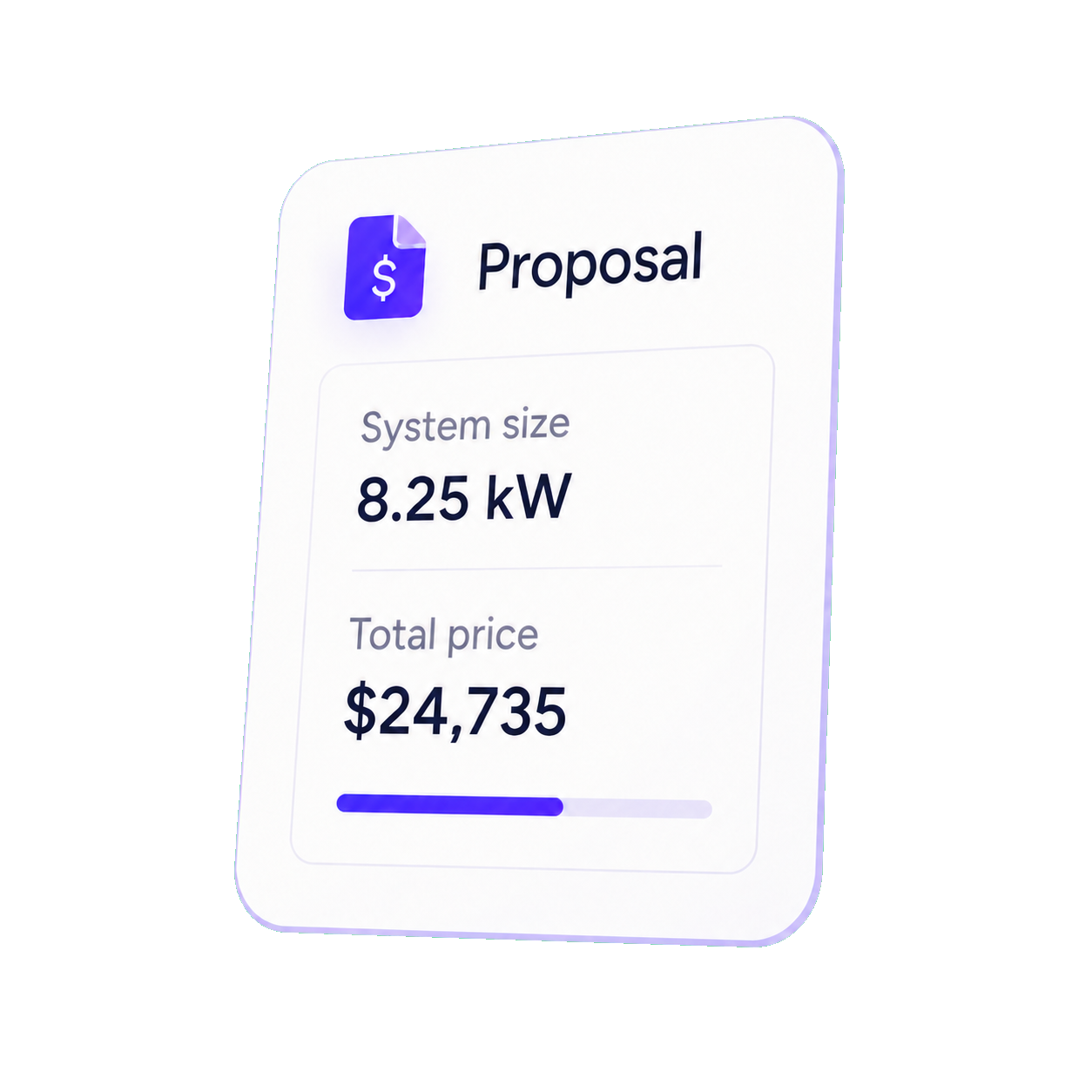 Proposal workspace preview